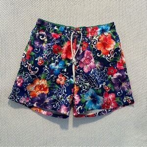 Polo Ralph Lauren XL/TG Floral Multicolor Men’s  Swimwear Embroidered Pocket